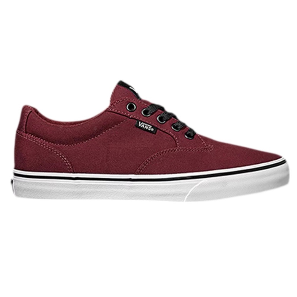 Vans Winston Oxblood unisex low top sneakers burgundy and white sole 7.5